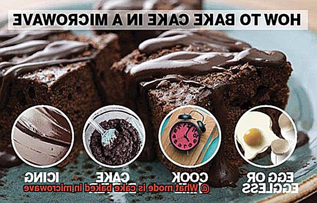 What mode is cake baked in microwave-2