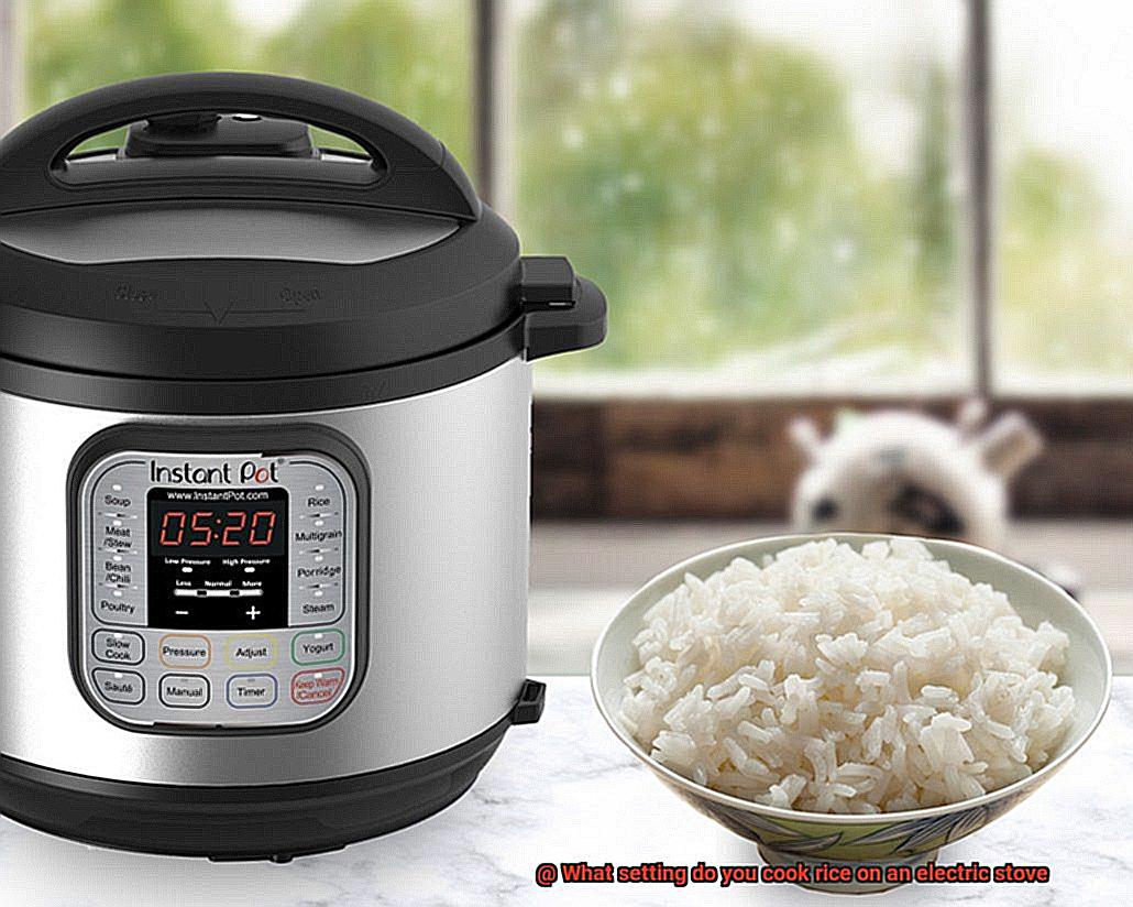 What setting do you cook rice on an electric stove-4