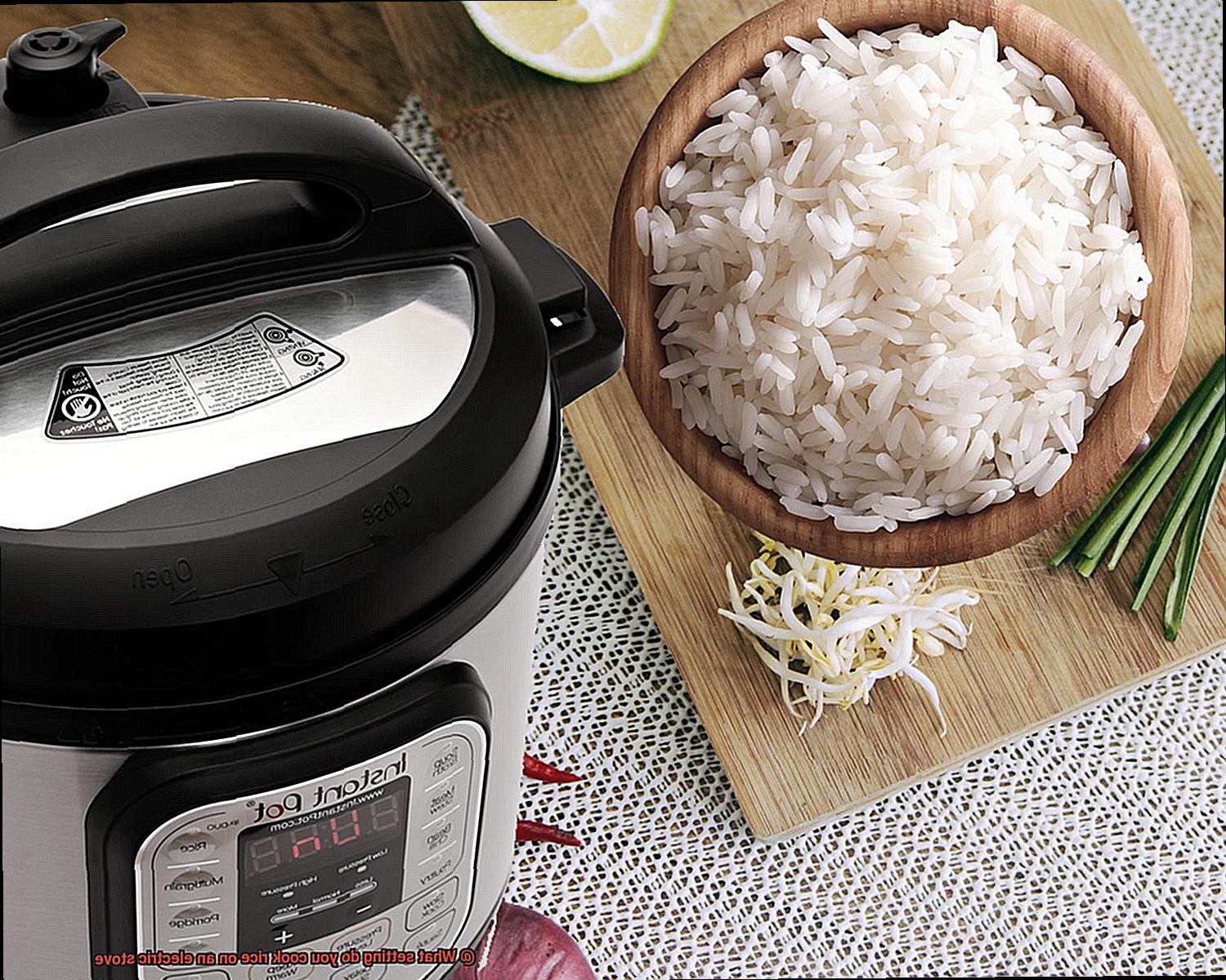 What setting do you cook rice on an electric stove-7