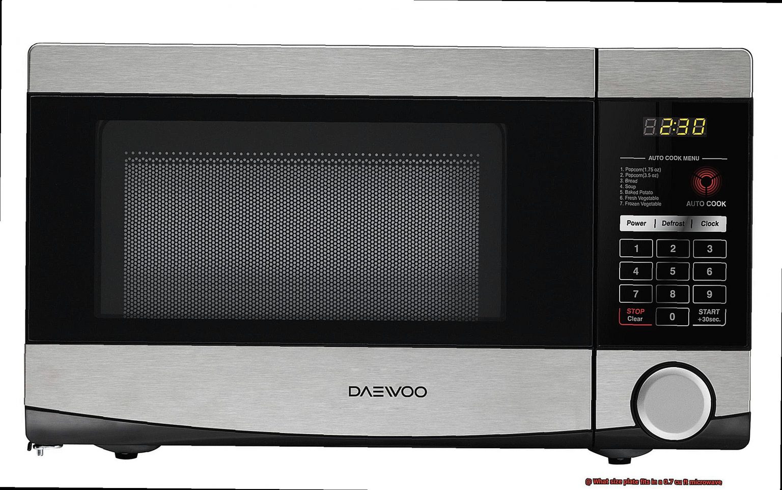 What Size Plate Fits In A 0.7 Cu Ft Microwave? - Pastime Bar And Grill