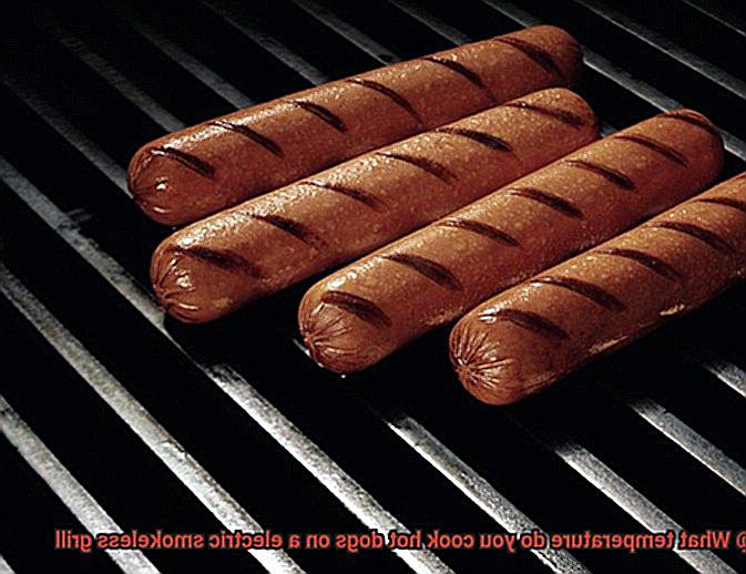 What temperature do you cook hot dogs on a electric smokeless grill-4