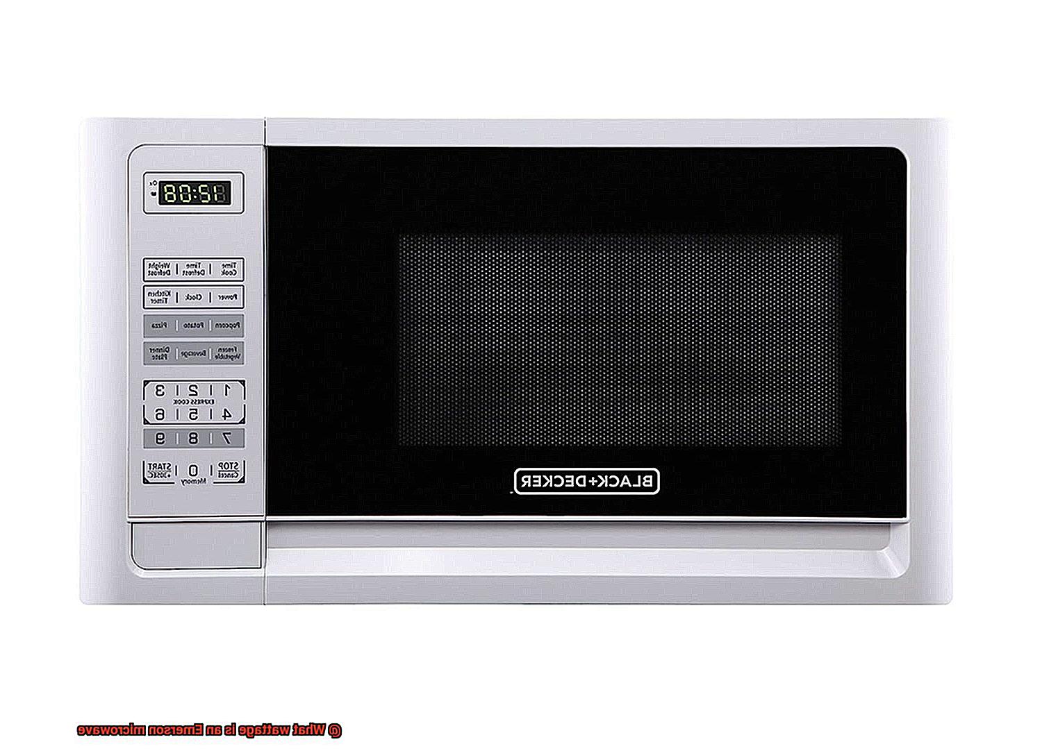 What wattage is an Emerson microwave-4