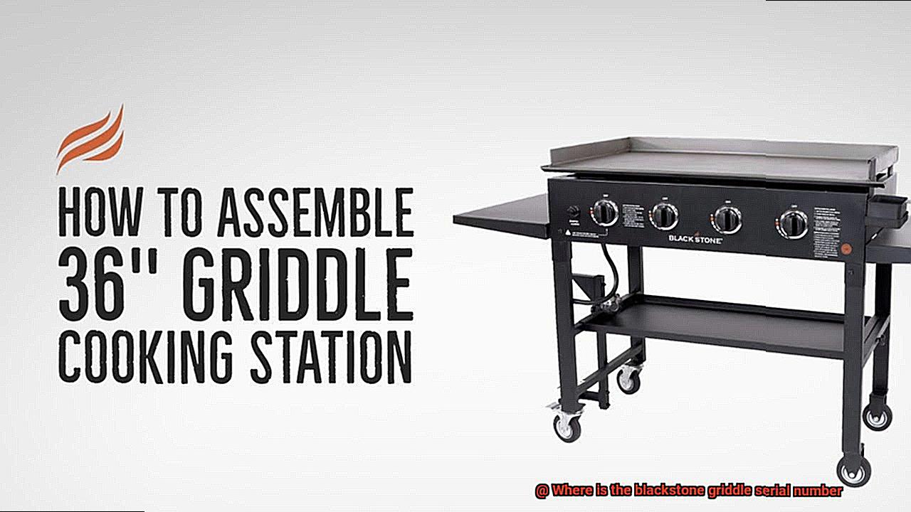 Where is the blackstone griddle serial number-4