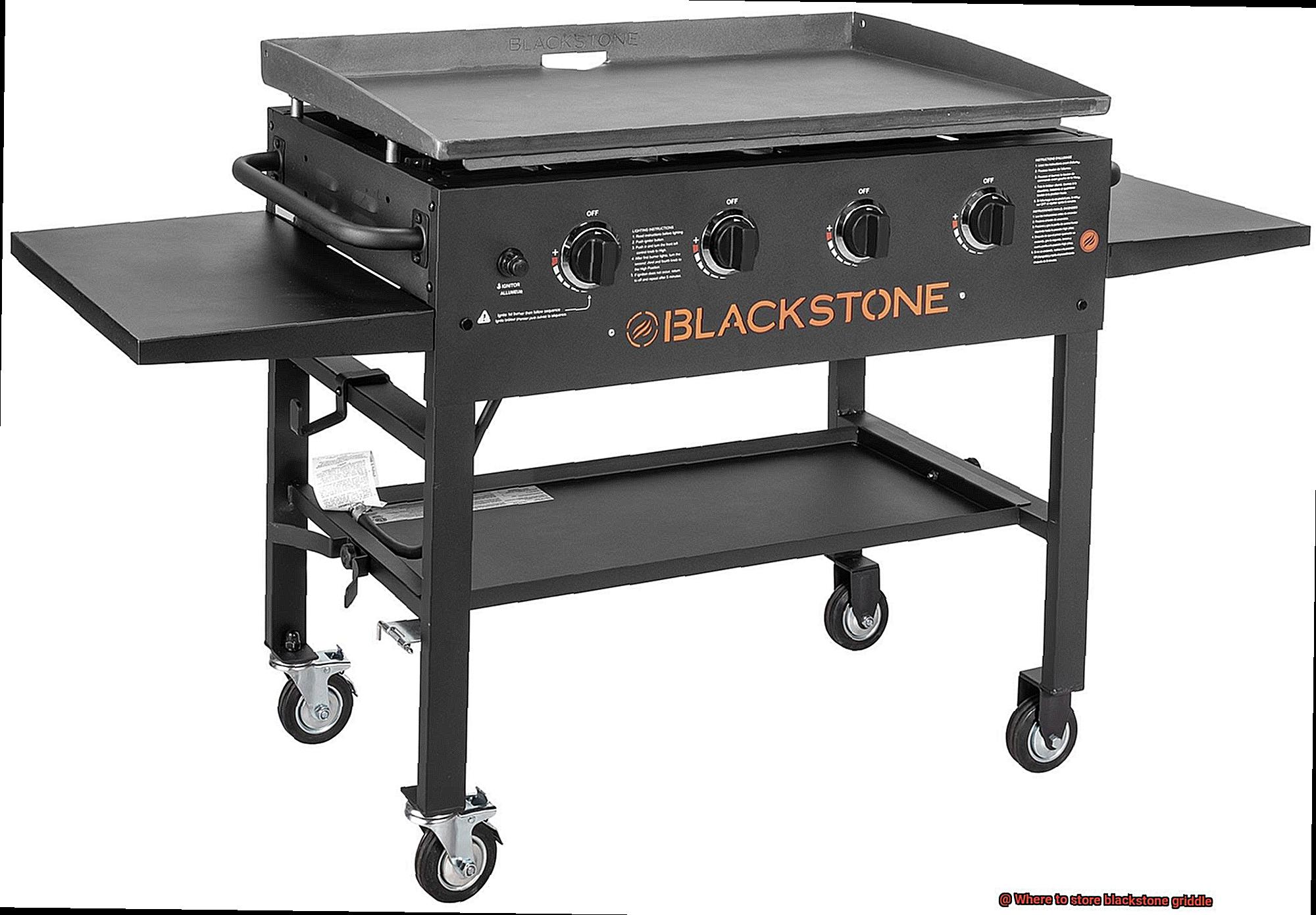 Where to store blackstone griddle-4