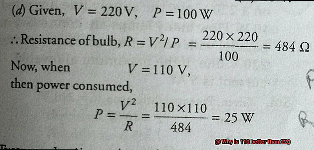 Why is 110 better than 220-4