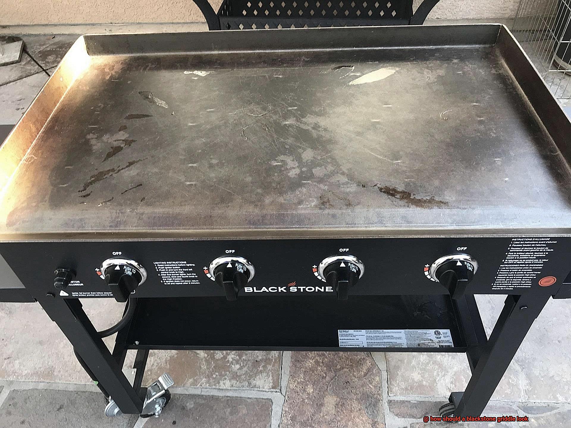 how should a blackstone griddle look-4