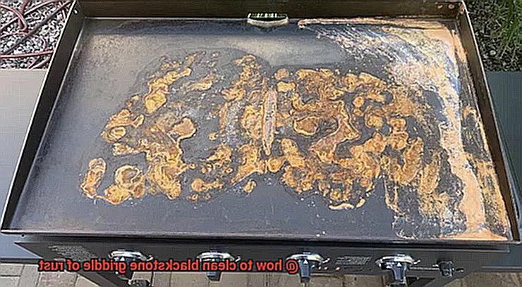 how to clean blackstone griddle of rust-7