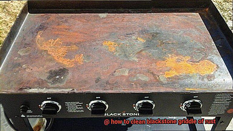how to clean blackstone griddle of rust-5