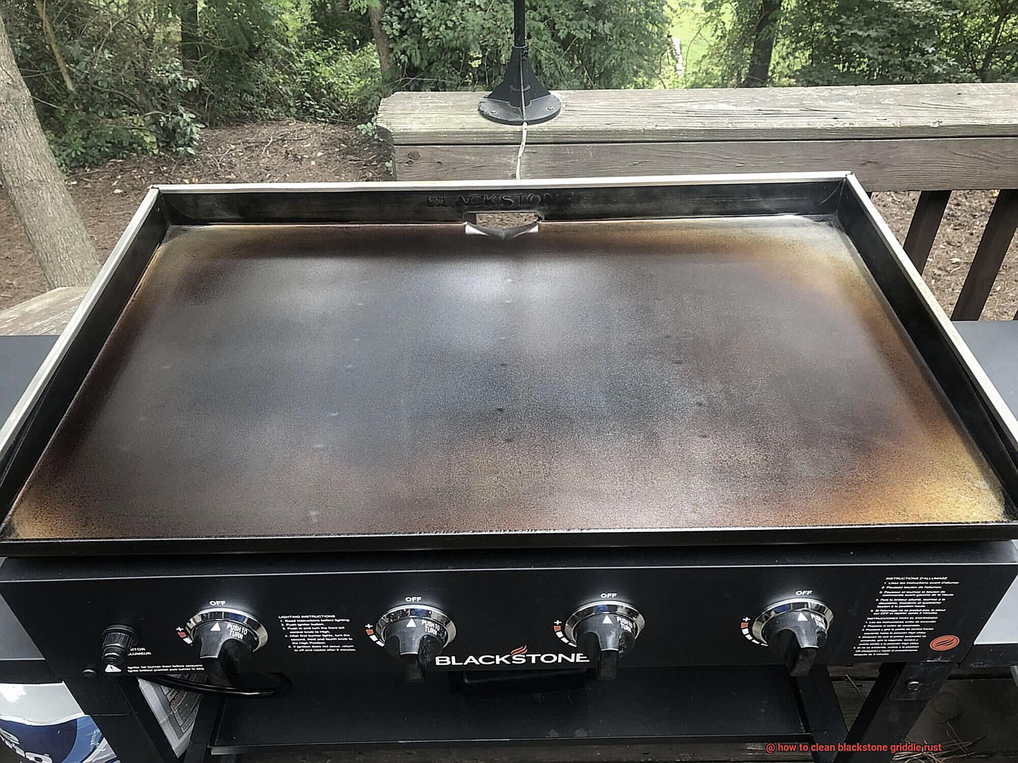 how to clean blackstone griddle rust-2
