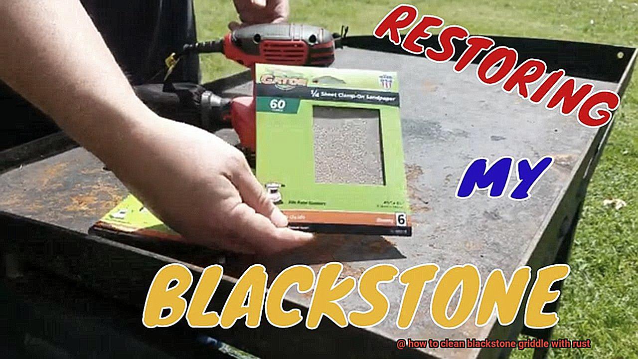 how to clean blackstone griddle with rust-3