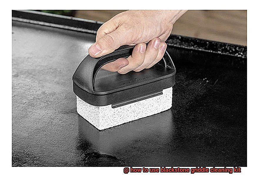 how to use blackstone griddle cleaning kit-4