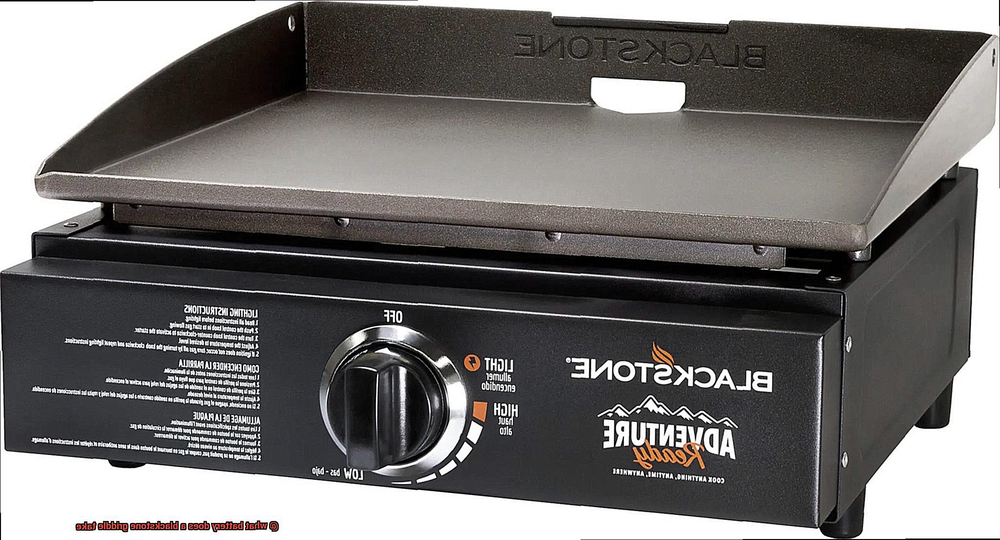 what battery does a blackstone griddle take-2