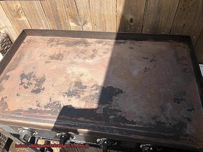 what if my blackstone griddle rusted? - Pastime Bar And Grill