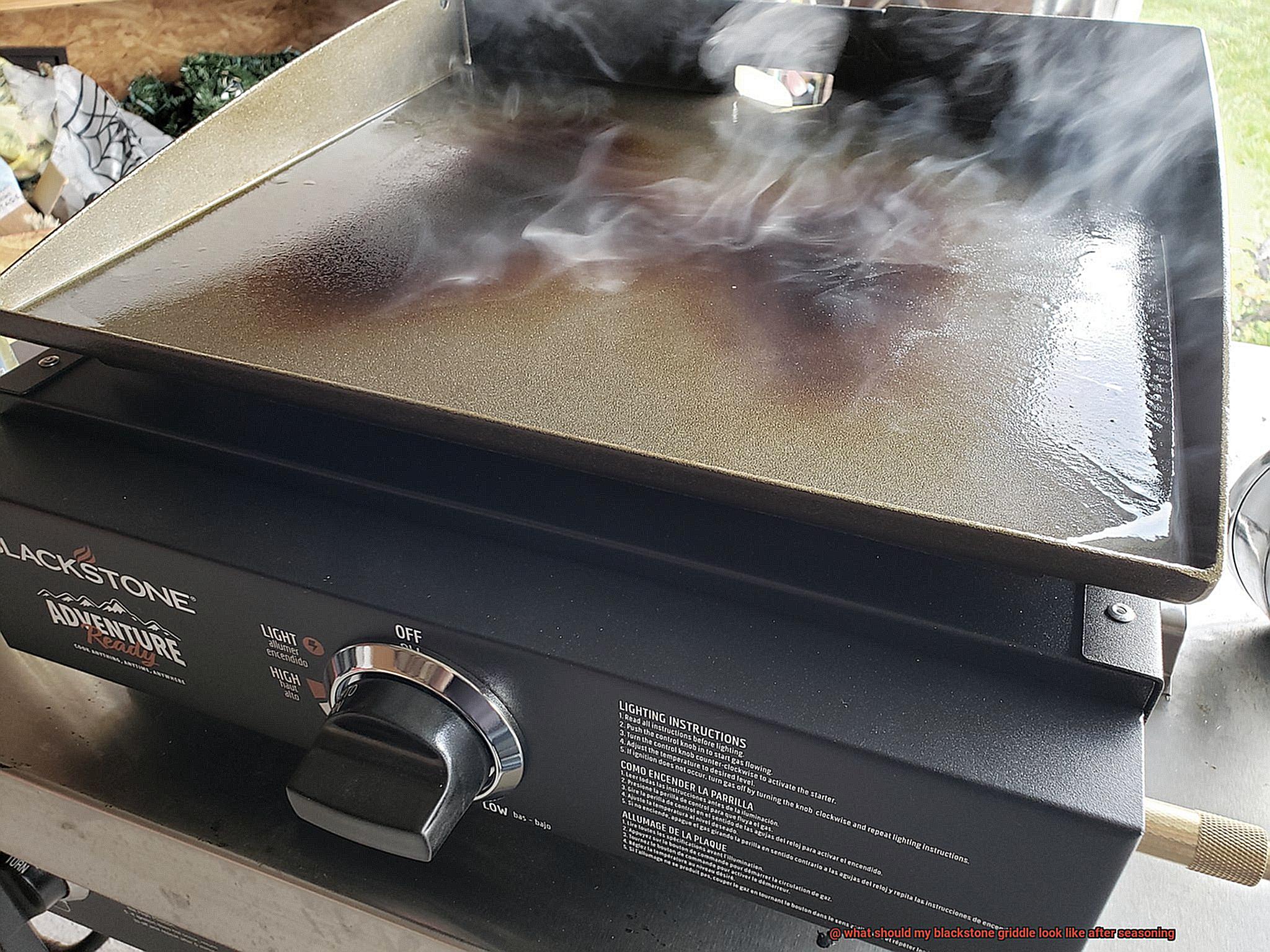 what should my blackstone griddle look like after seasoning-7