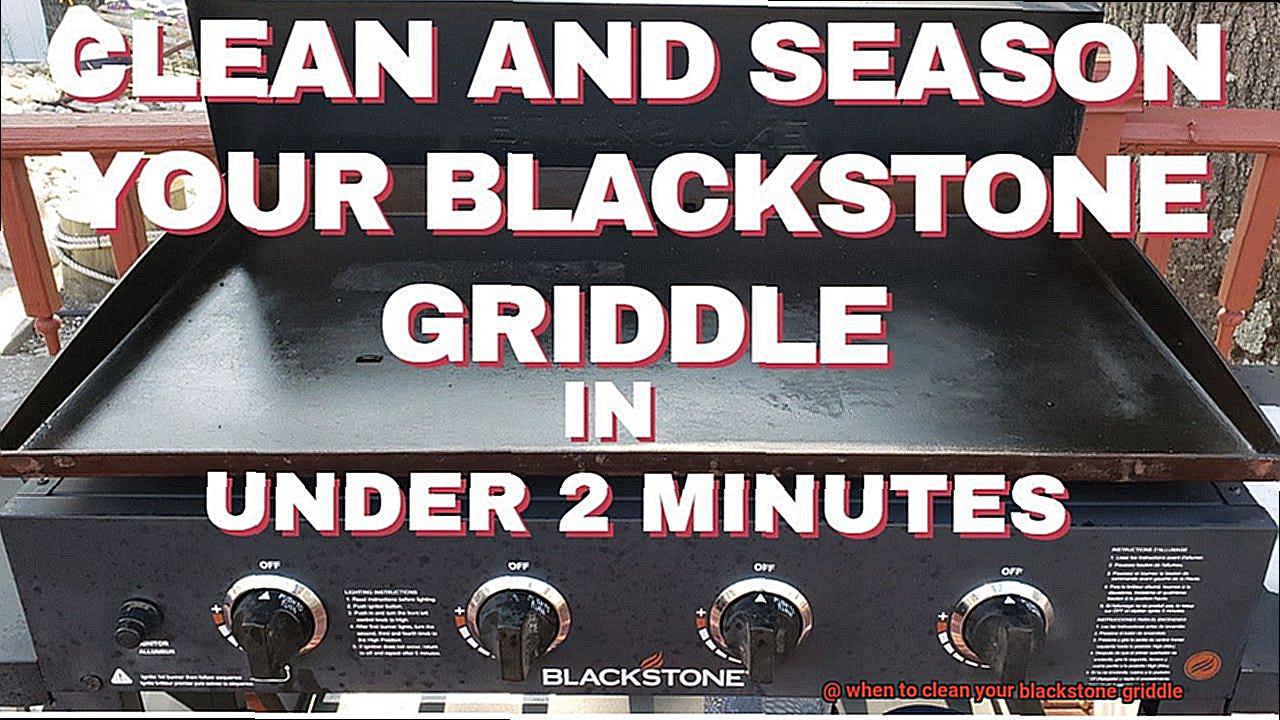 when to clean your blackstone griddle-4