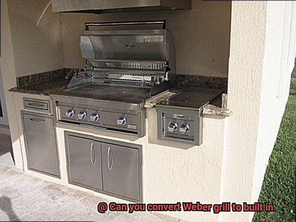 Can you convert Weber grill to built in-3