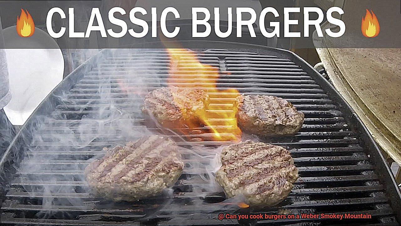 Can you cook burgers on a Weber Smokey Mountain-6