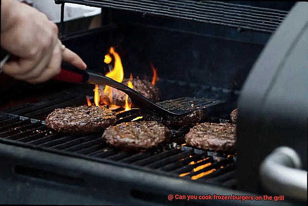 Can you cook frozen burgers on the grill-9