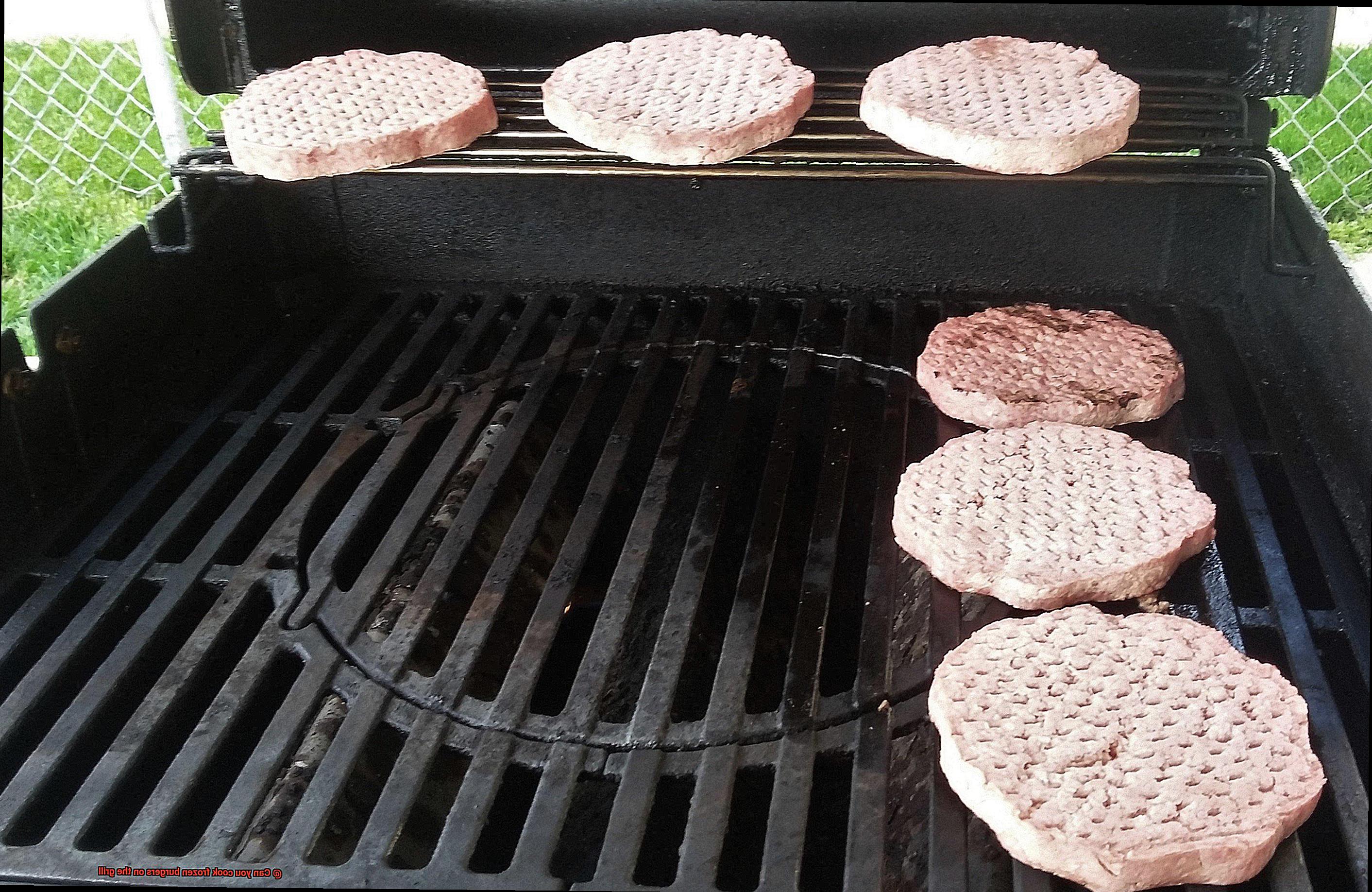 Can you cook frozen burgers on the grill-6