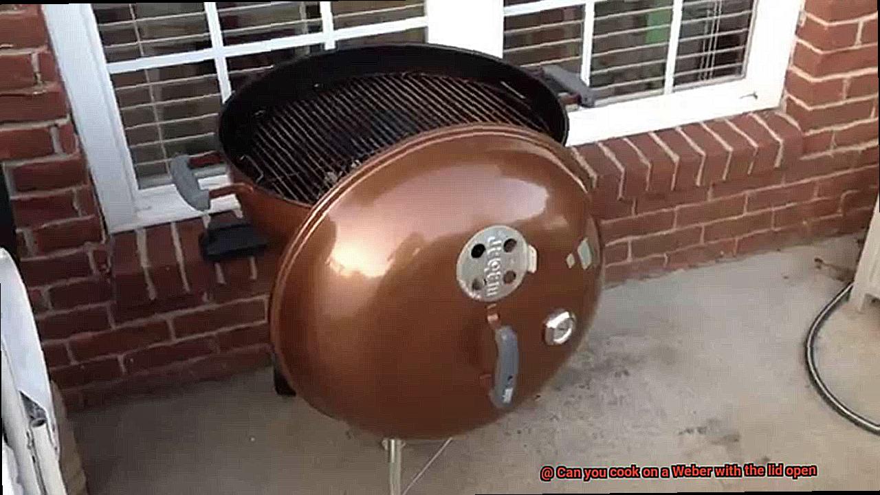 Can you cook on a Weber with the lid open-7