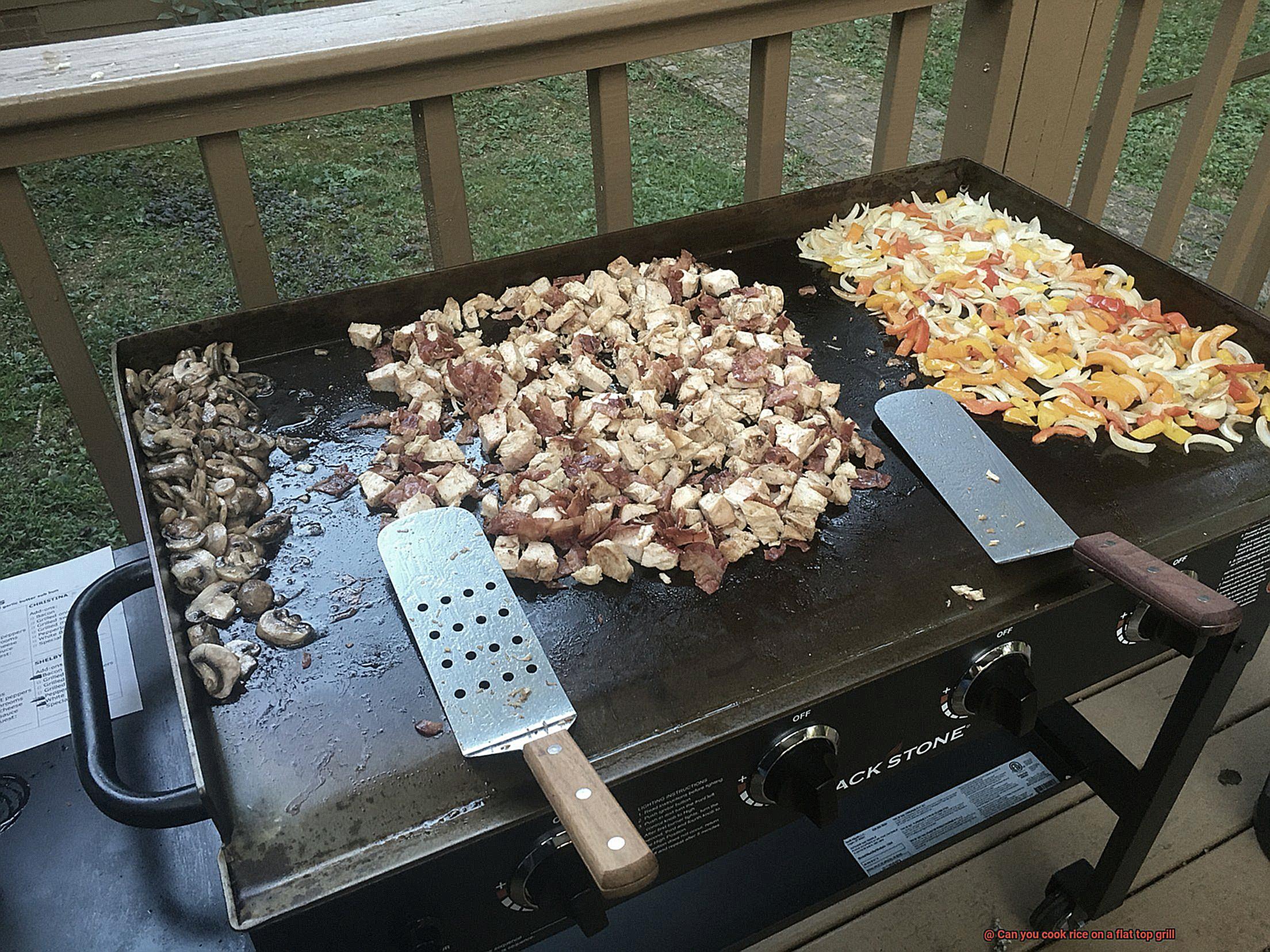 Can you cook rice on a flat top grill-5