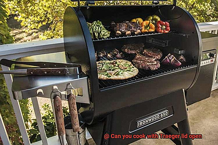 Can you cook with Traeger lid open-3