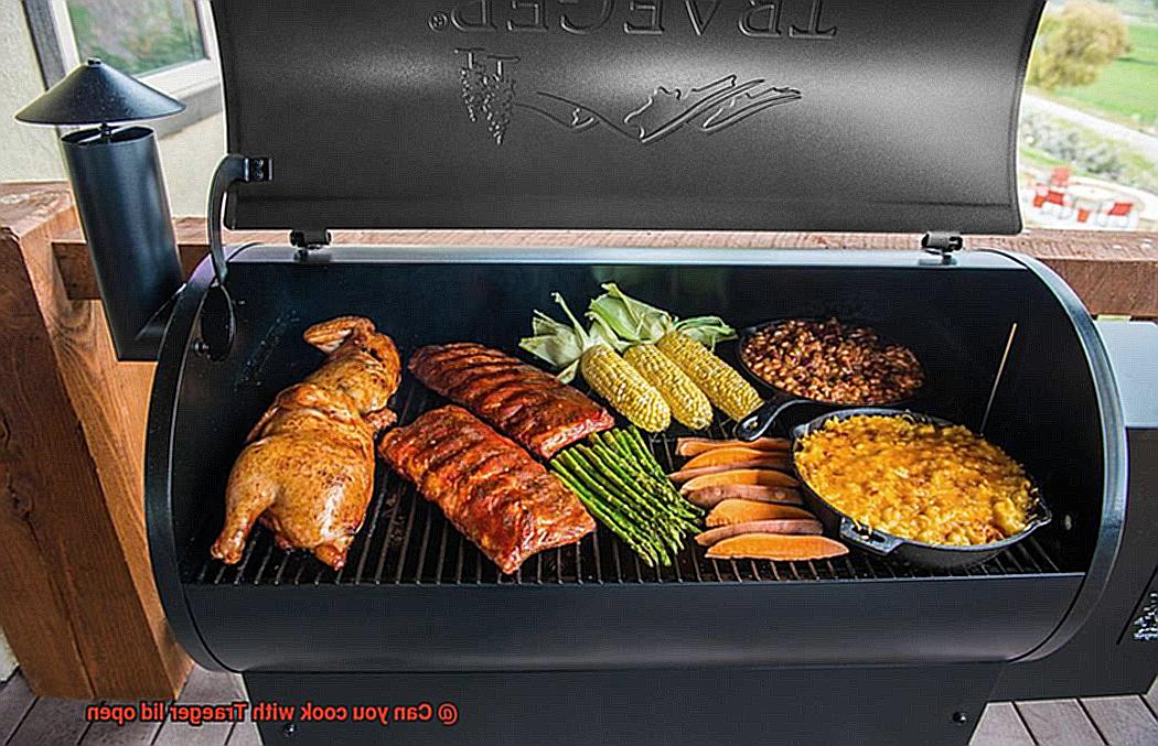 Can you cook with Traeger lid open-7