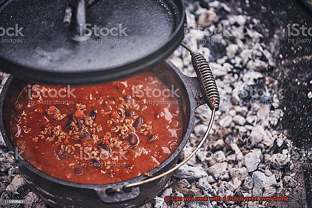 Can you cook with a Dutch oven over flame-3