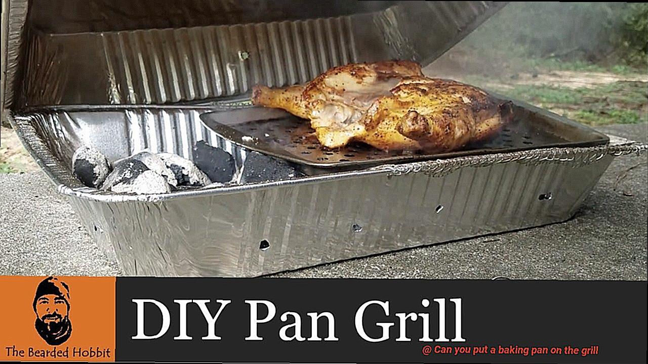 Can you put a baking pan on the grill-5