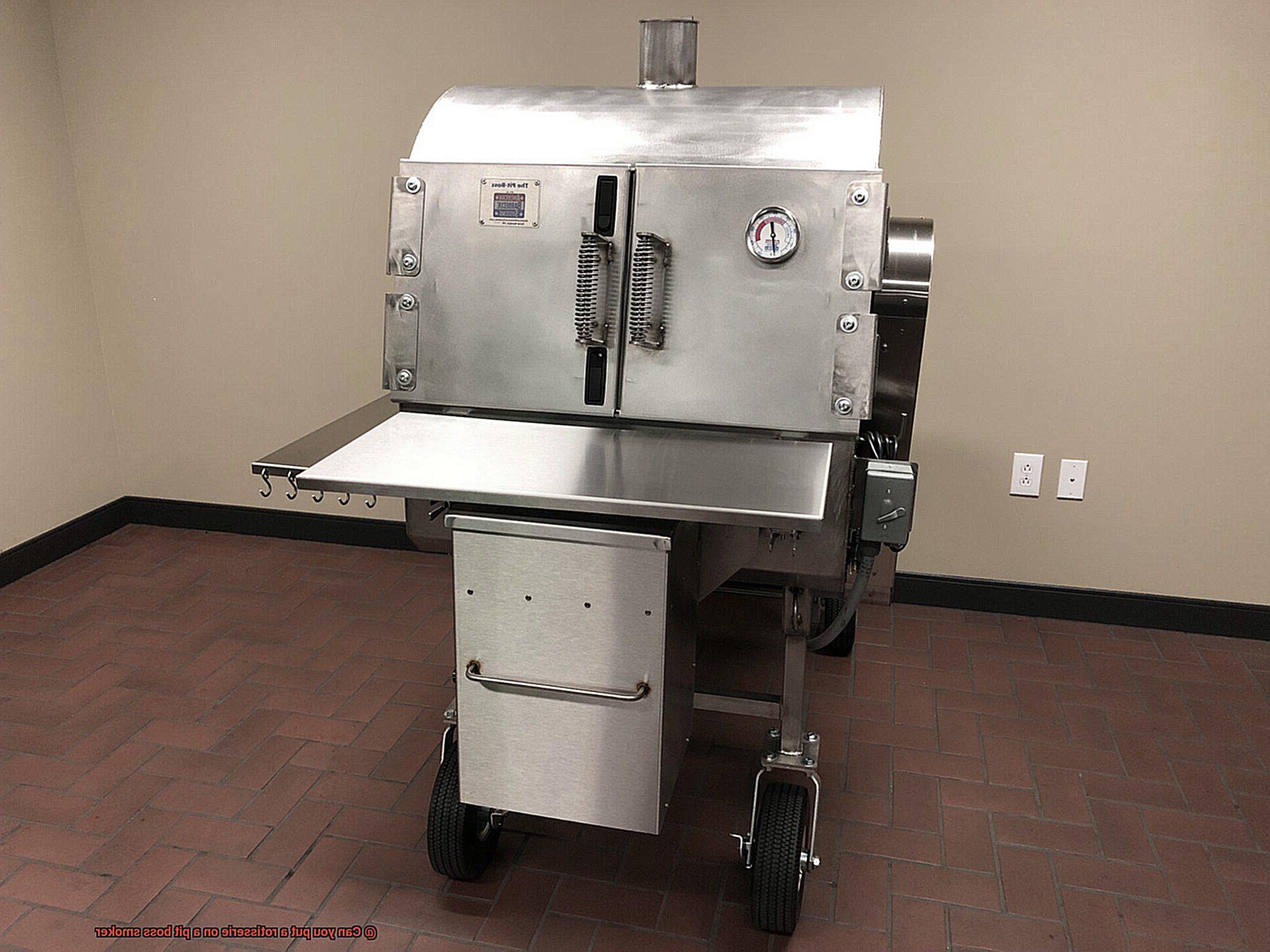 Can you put a rotisserie on a pit boss smoker-3