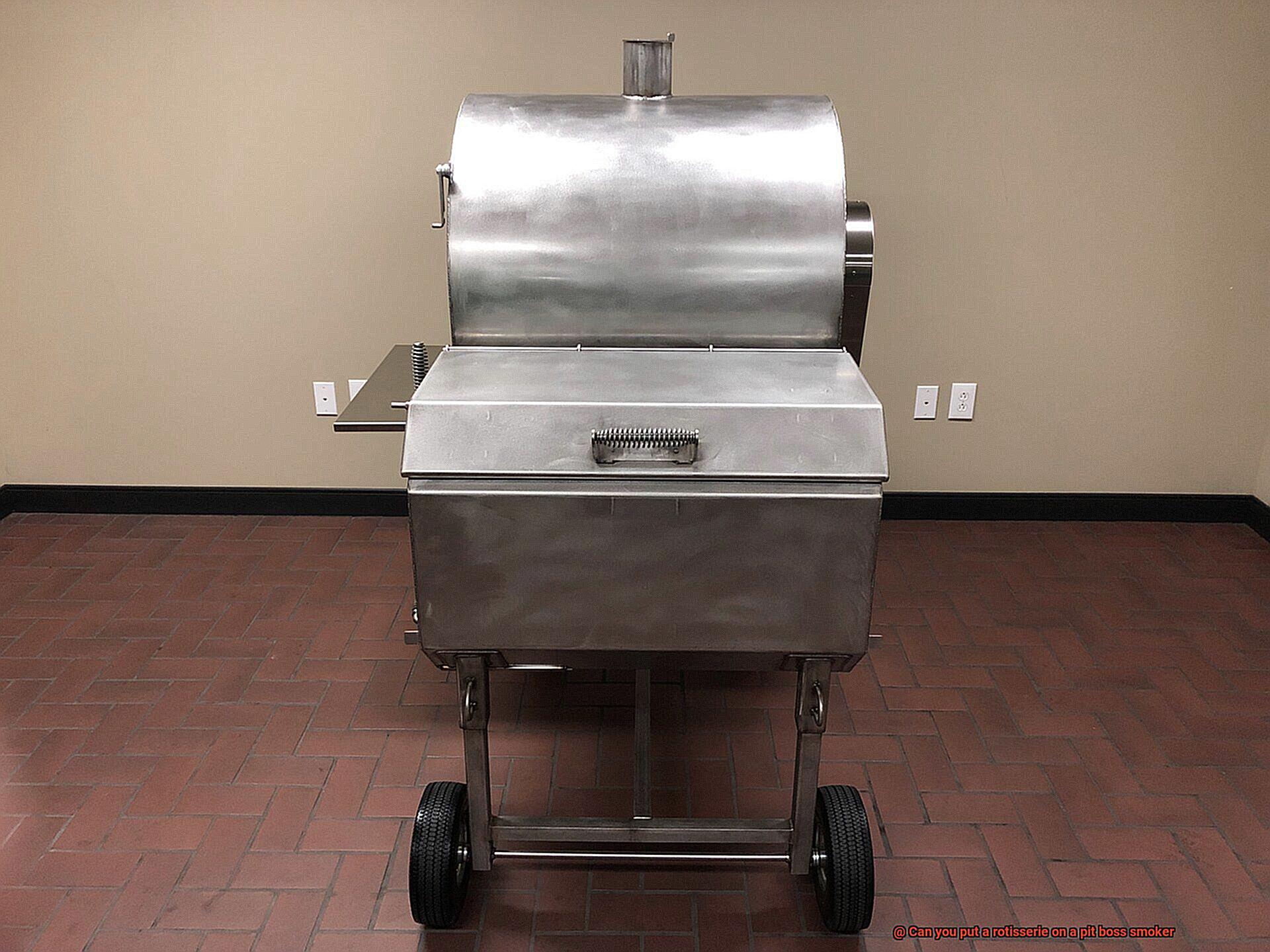 Can you put a rotisserie on a pit boss smoker-8