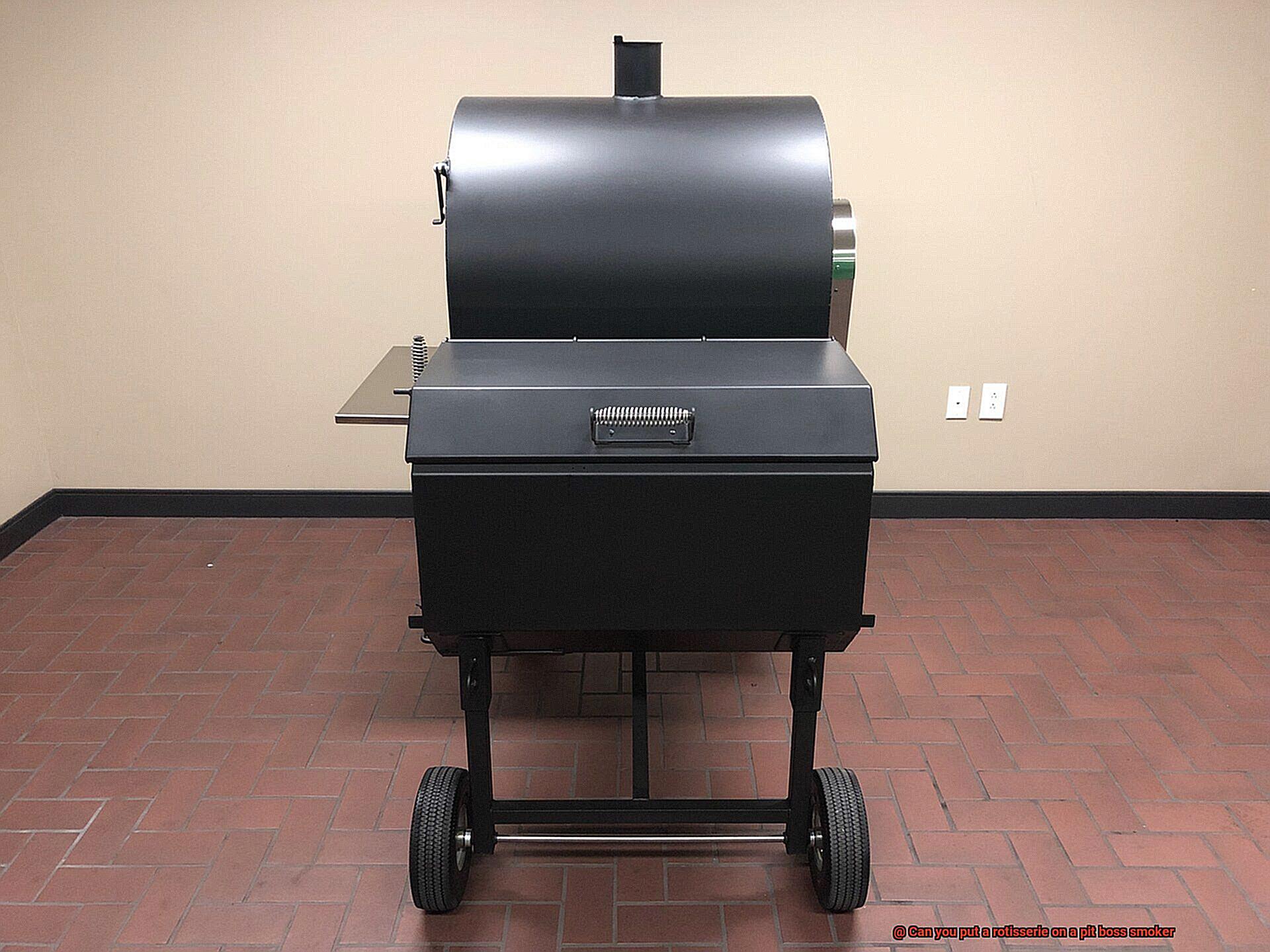 Can you put a rotisserie on a pit boss smoker-4