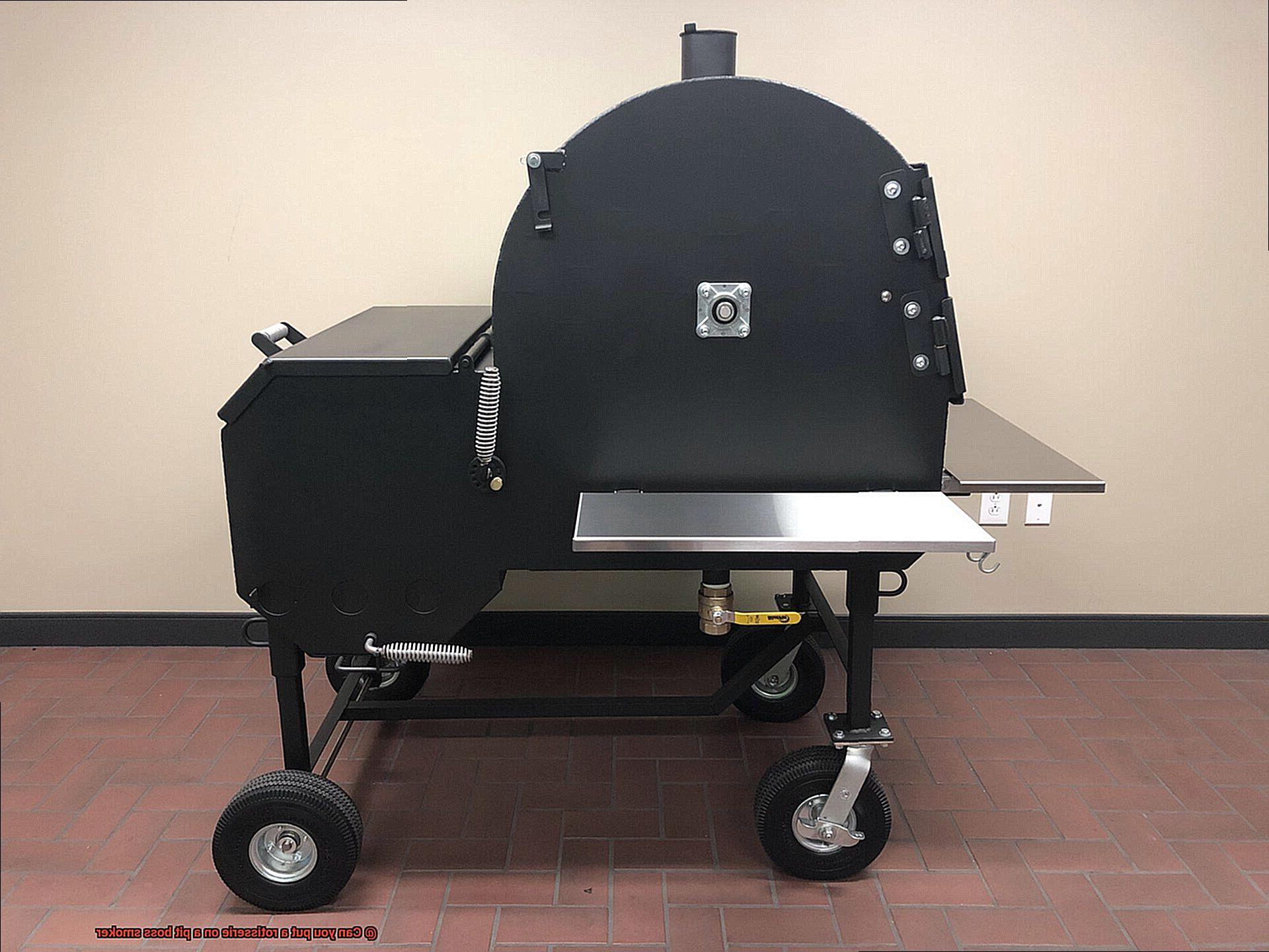 Can you put a rotisserie on a pit boss smoker-7