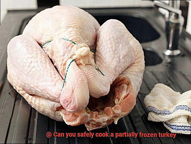 Can you safely cook a partially frozen turkey-4