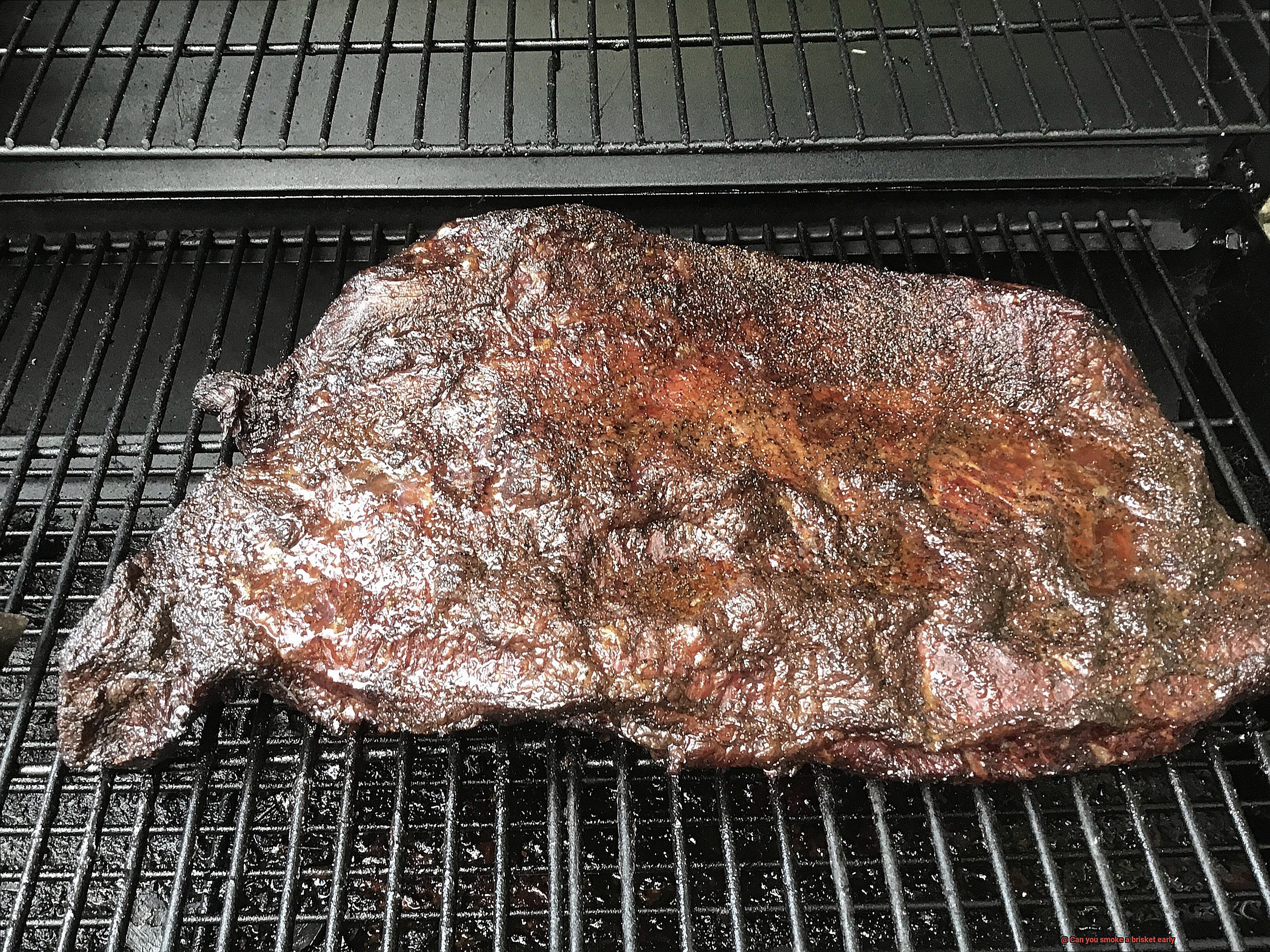Can you smoke a brisket early-2