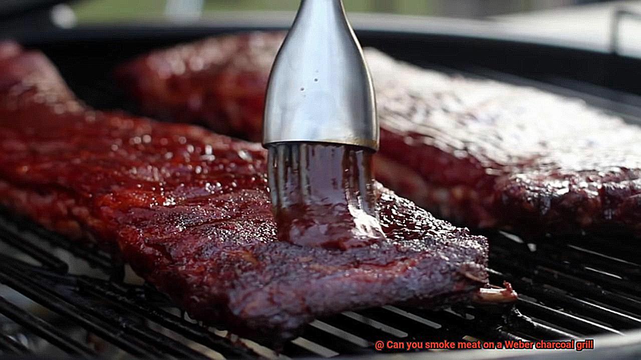 Can you smoke meat on a Weber charcoal grill-5
