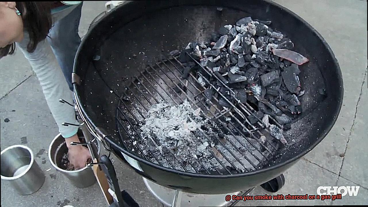 Can you smoke with charcoal on a gas grill-2