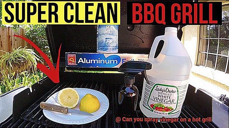 Can you spray vinegar on a hot grill-7