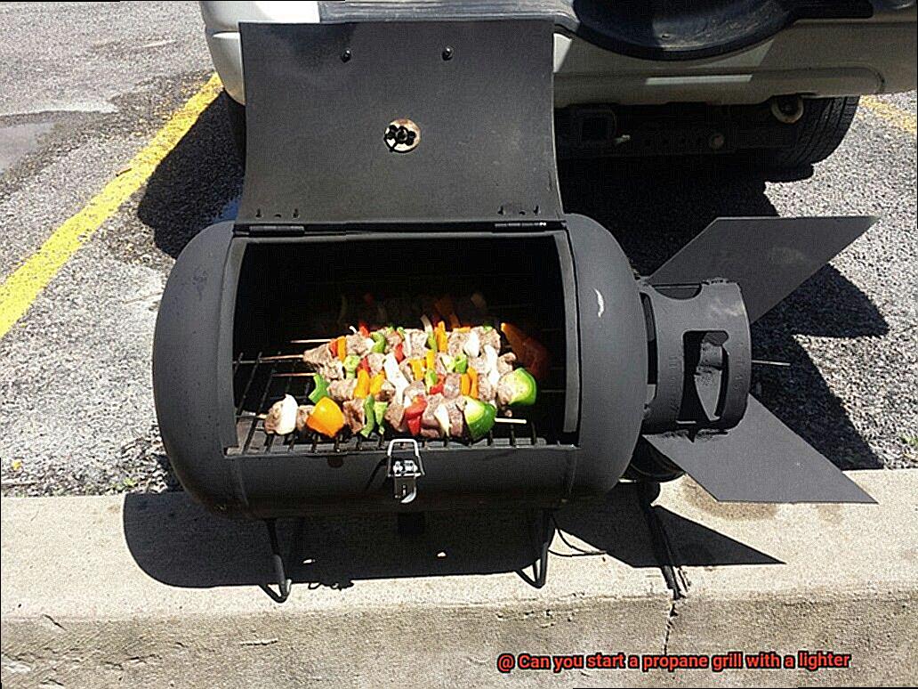 Can you start a propane grill with a lighter-7