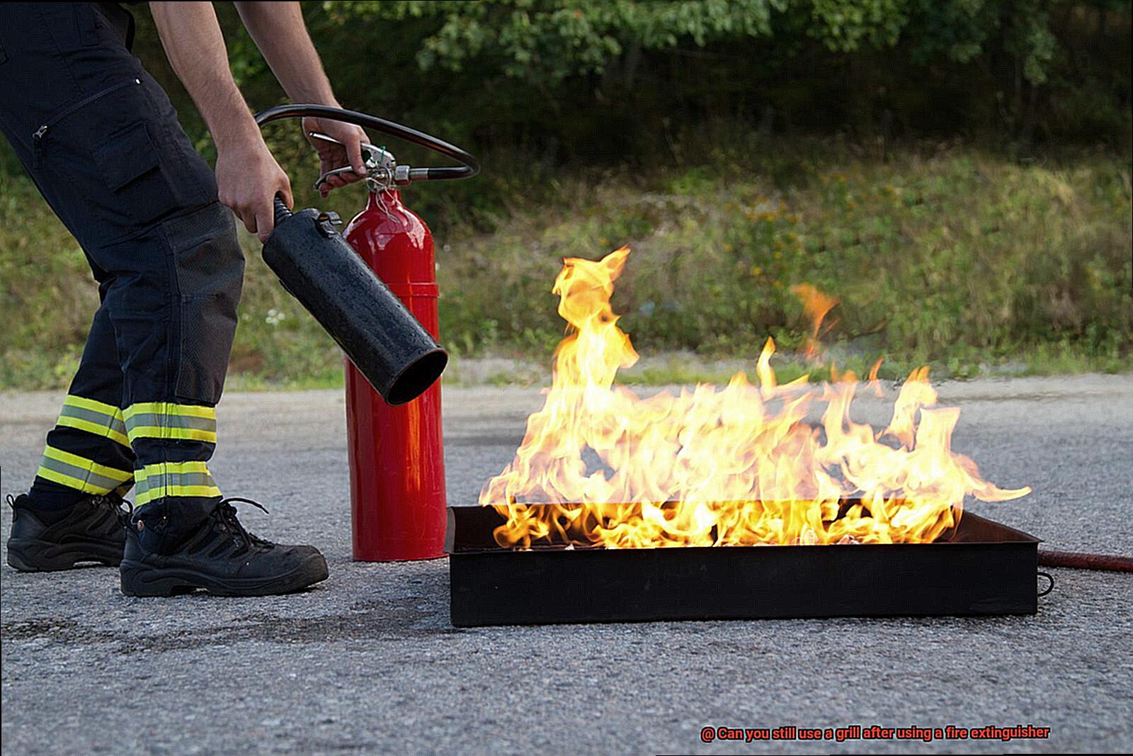 Can you still use a grill after using a fire extinguisher-5