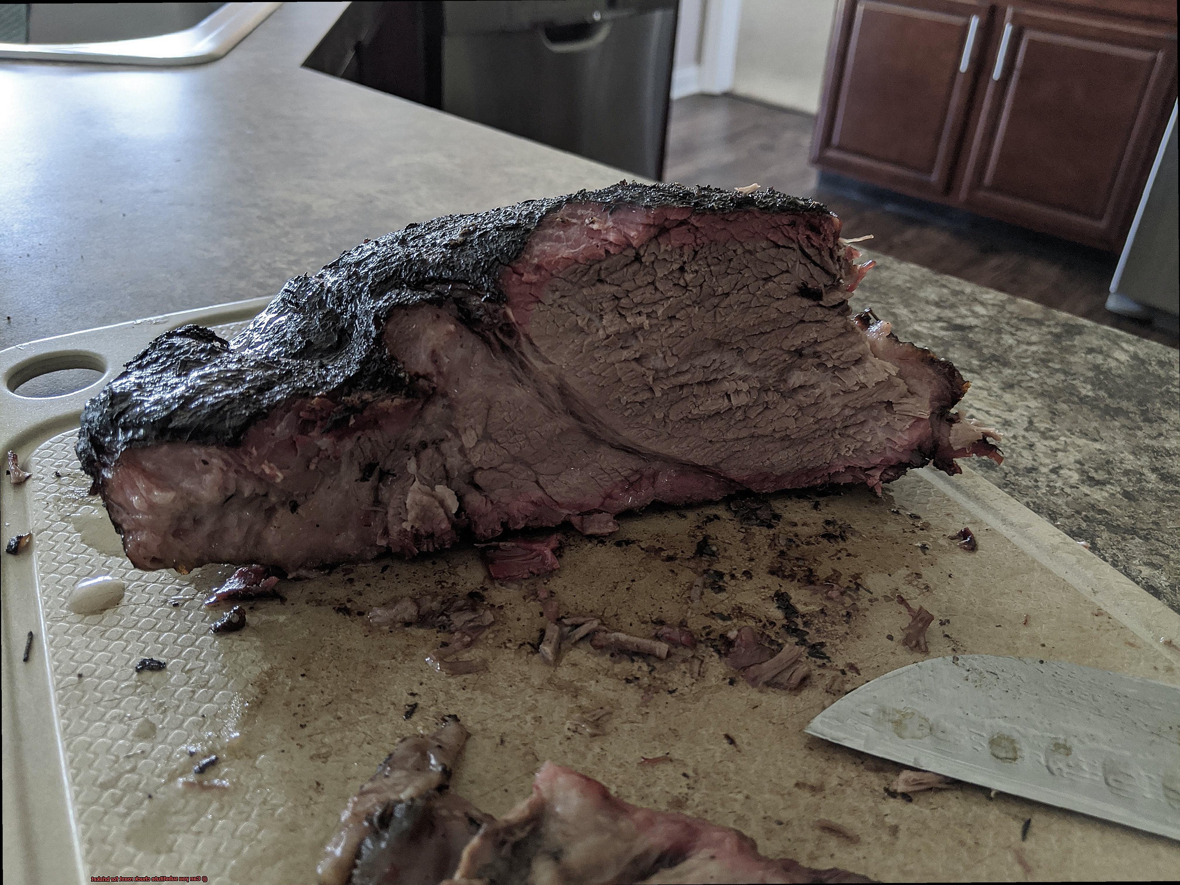 Can you substitute chuck roast for brisket-6
