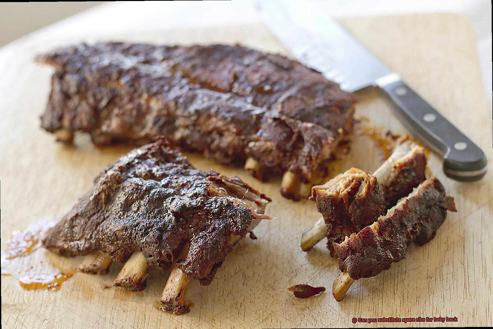 Can you substitute spare ribs for baby back-10