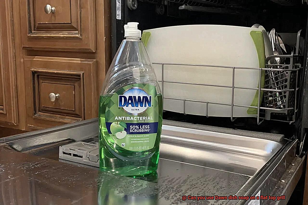 Can you use Dawn dish soap on a flat top grill-3