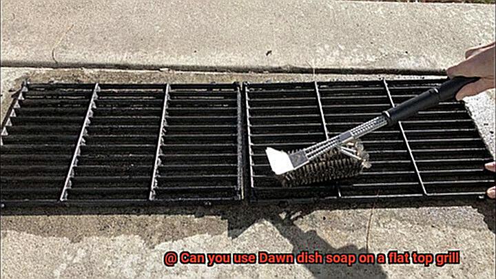 Can you use Dawn dish soap on a flat top grill-9