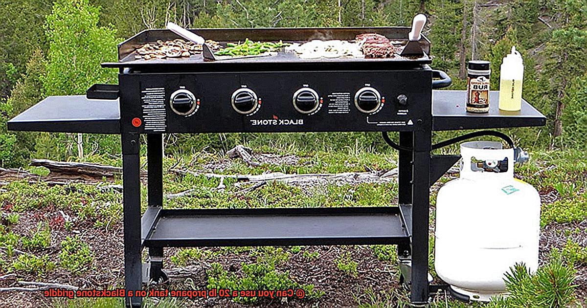 Can you use a 20 lb propane tank on a Blackstone griddle-4