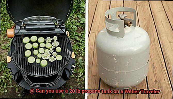 Can you use a 20 lb propane tank on a Weber Traveler-2