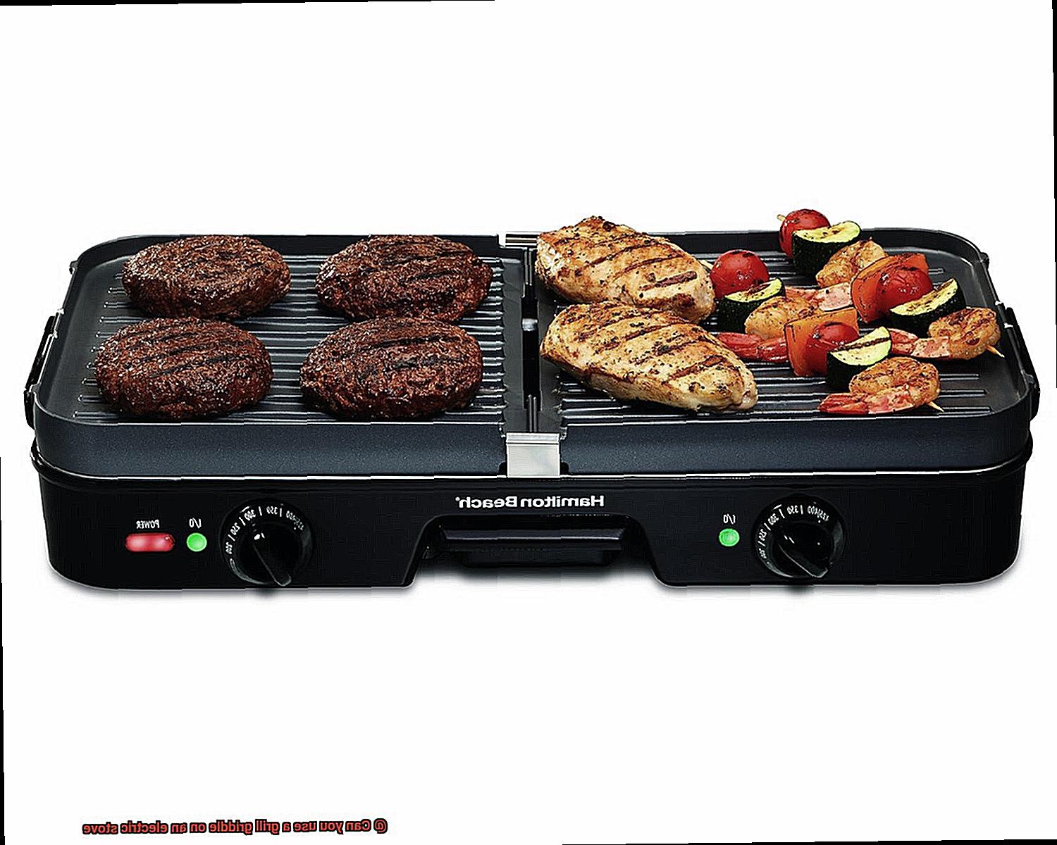 Can you use a grill griddle on an electric stove-3