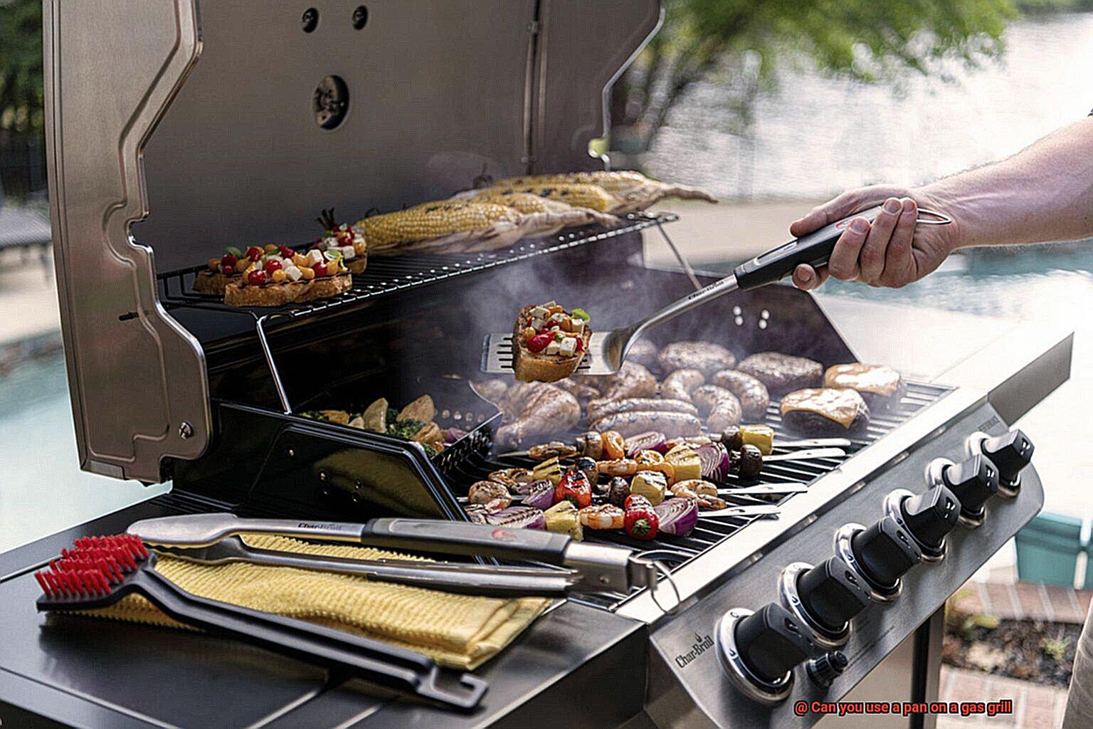 Can you use a pan on a gas grill-3