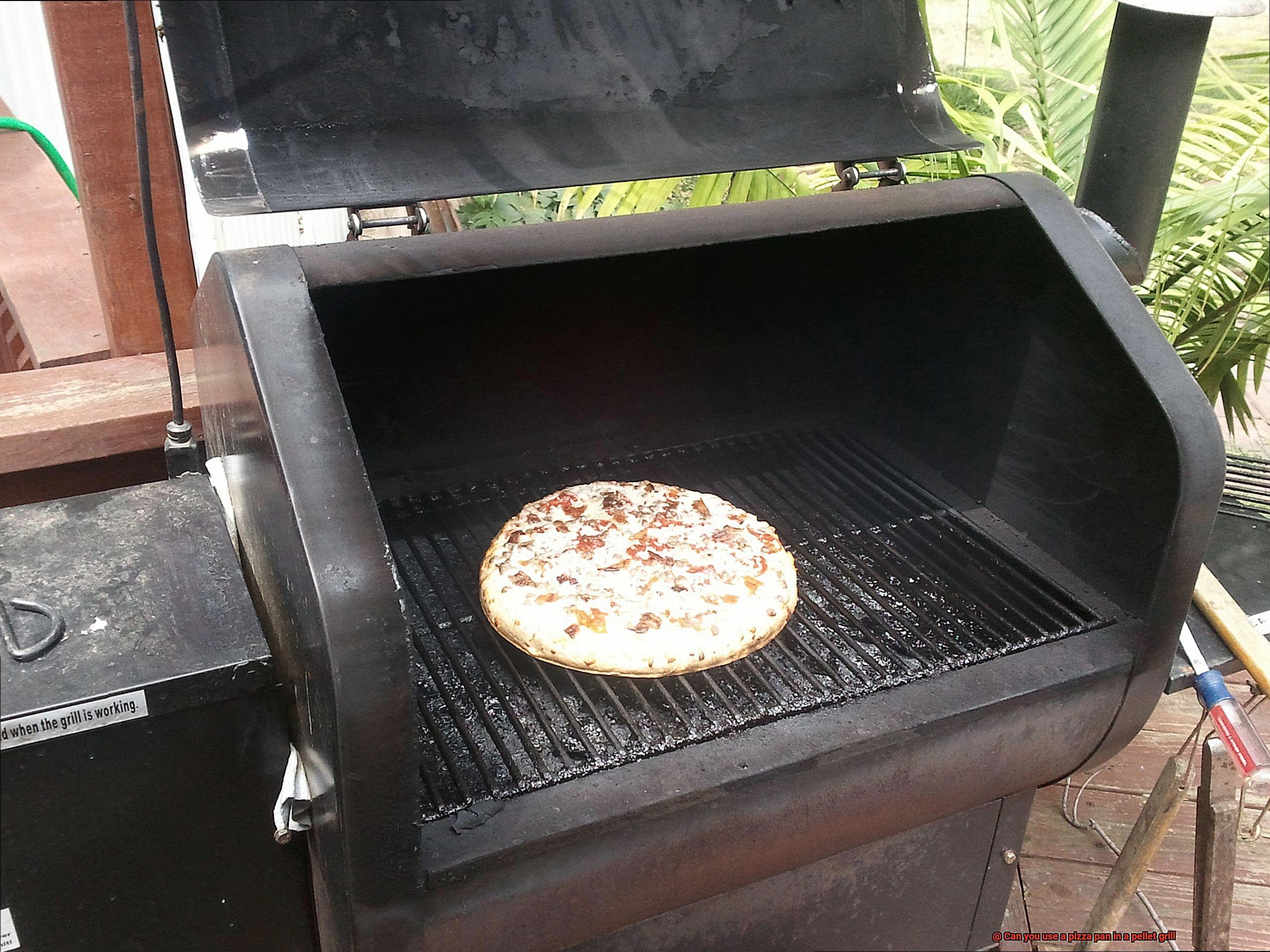 Can you use a pizza pan in a pellet grill-6