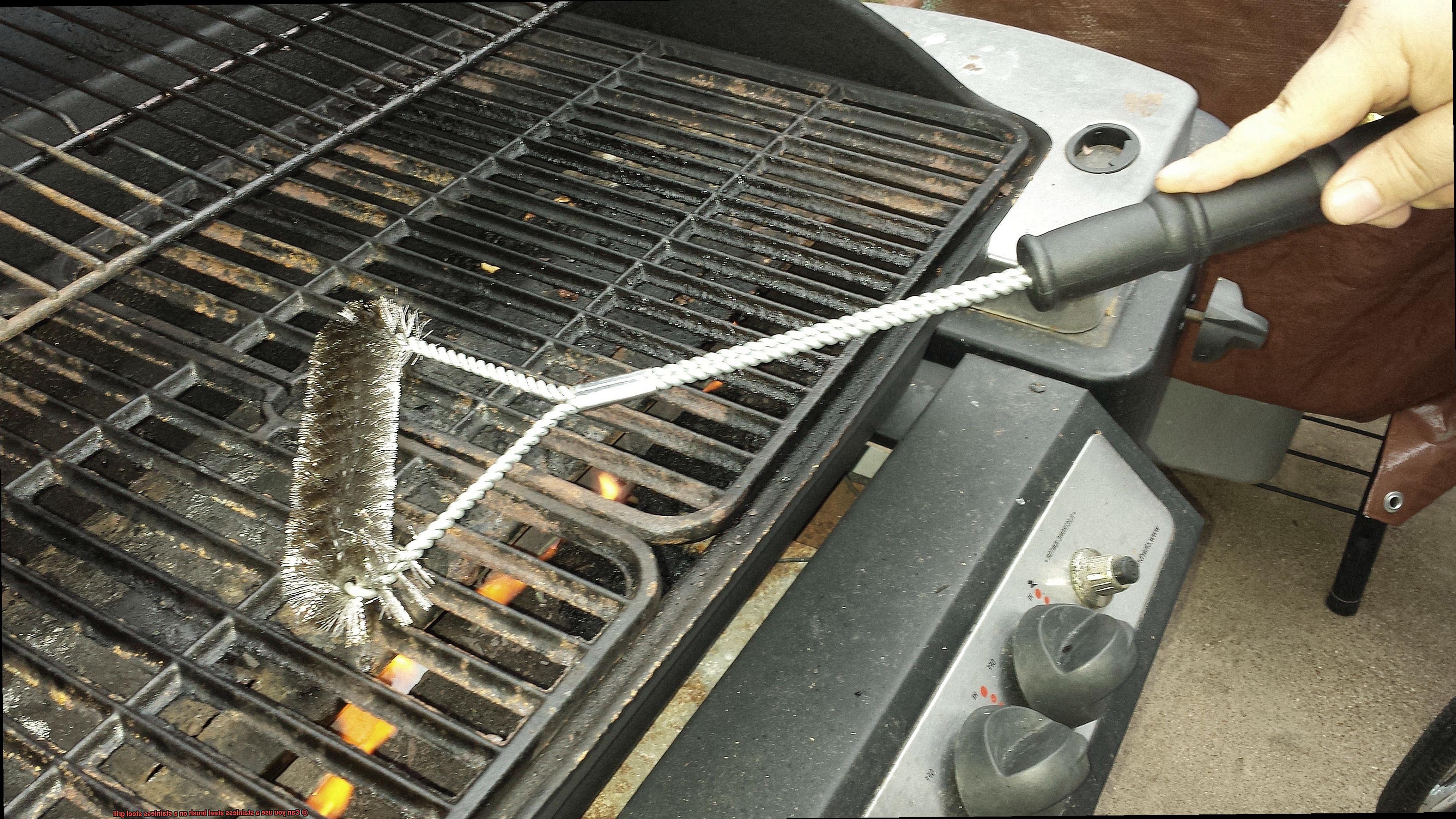 Can you use a stainless steel brush on a stainless steel grill-2